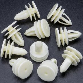 Rexka 10pcs Door Trim Panel Retainer Clips Fasteners Rivets Pins 15076791 Compatible with GMC Envoy Chevy Chevrolet Trailblazer Suburban Silverado Ford Edge Fiesta Lincoln MKS MKT MKX