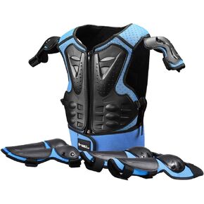 Kids Motorcycle Armor Suit Protective Gear Chest Spine Back Protector Shoulder Arm Elbow Knee Protector Pads for Motocross Racing Skiing ICE Skating Bike Cycling