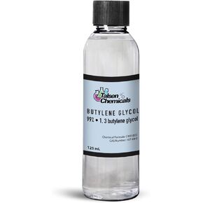 Butylene Glycol (125 mL / 4.22 Oz), Butylene Glycol is an Emollient That Prevents Water Loss from The Skin's Surface, Butylene Glycol by Talsen Chemicals