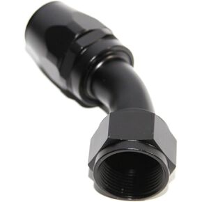 أسود -16AN AN16 محول نهاية خرطوم من الألومنيوم المؤكسد أنثى إلى دوار للزيت/الوقود/الماء/السوائل/خط الهواء/المقاييس/أنبوب خرطوم (90 درجة) in Kuwait