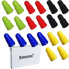 4 PC x 5 Colors Valve Cap Dust Covers for MTB Presta Bike Bicycle Road Racing Coloured Plastic (Total 20 pcs)