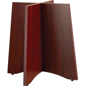 Lorell Wood Base for 42-Inch or 48-Inch Table Tops, 24 by 24-Inch by 29-Inch, Mahogany