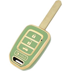 Key Fob Cover Case Fit for Honda Accord Civic CR-V HR-V Remote Holder Skin Protector Keyless Entry Sleeve Accessories (Black) in Saudi Arabia