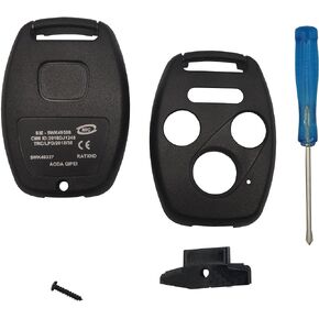 Replacement for 3+1 Buttons Keyless Entry Remote Honda Key Fob Case Fit for Honda 2008-2012 Accord 2006-2013 Civic EX 2009-2015 Pilot Fit for Honda 2008-2012 Accord 2006-2013 Civic EX 2009-2015 Pilot