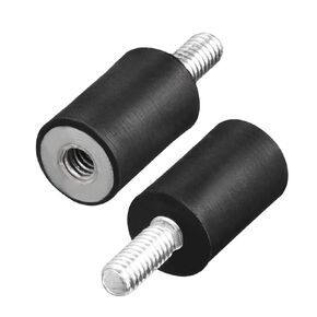 uxcell M4 Male Female Rubber Mounts, Shock Absorber, for Motor Generator Compressor Garage Reverse Osmosis Pump Impact Air Generator Car Bobbins, D10mmxH15mm 4pcs