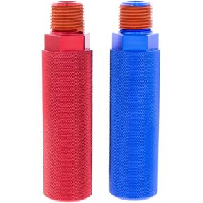United Pacific 90626 Aluminum Glad Hand Grip Extension Handles, Tough & Durable Construction, Added Grip Texture – Pack of 2 (1 Blue & 1 Red Handle)