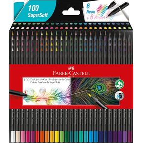 Faber-Castell Colored Pencils, Supersoft EcoPencil, 1207100SOFT, 100 Colors