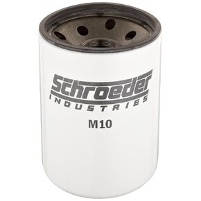 Schroeder M10 Spin-on Hydraulic Filter Element, Cellulose, Removes Rust, Metallic Debris, Fibers, Dirt; 10.5" Height, 5.0" OD, 10 Micron