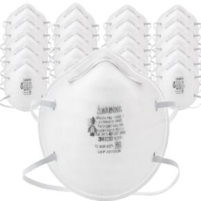 3M 8200 N95 Disposable Particulate Respirator, 20/Dispenser (Pack of 20)