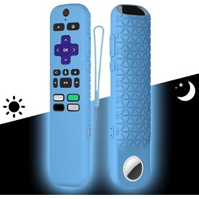 2 in 1 Remote Cover with Tracker Holder for Roku Voice Remote in Kuwait