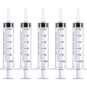60ml Syringes with Caps (Pack of 5) for Industrial & Scientific