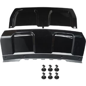 WFLNHB Front and Rear Lower Skid Plate Bumper Trim Guard Replacement for Range Rover Sport 2014 2015 2016 2017 Black