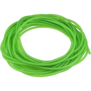 uxcell Latex Tubing 2mm ID 5mm OD 10m Elastic Rubber Hose Fluorescent Green