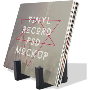 Vinyl Record Storage Holder, Black Lp Record Holder,Metal Album Storage for Vinyl Records
