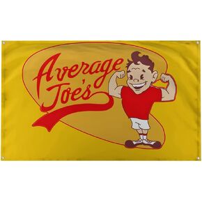 Banger - Average Joes Gym Dodgeball The Movie Motivational Inspirational Office Gym Dorm Wall Decor Design on a 3X5 Feet Flag with 4 Grommets for Easy Hanging. Authentic BANGER FLAG.