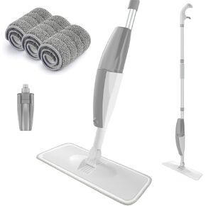 Spray Mop for Floor Cleaning, LINKPAL Floor Mop with a Refillable Bottle and 3 Washable Microfiber Pads, Spray Dry Wet Mop for Hardwood Laminate Wood Vinyl Ceramic Tiles Floor Cleaning