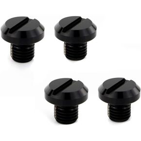 Xitomer 4 PCS M10x1.25 Mirror Hole Plugs, Fit for CB500F/ CB1000R/ Cross Runner, DL1000 V-Strom/DR-Z400Sand so on, Aluminum CNC (Gold)