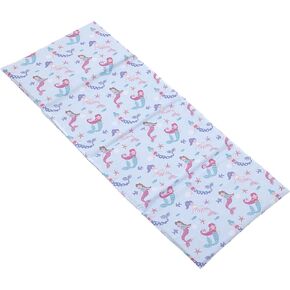 Everything Kids Mermaid, Seashell, Star Fish Aqua, Lavender and Pink Preschool Nap Pad Sheet