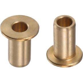 2pcs Flange Bearing Sleeve 8mm Bore 12mm OD 25mm Length 2mm Flange Thickness Bronze Bushing Self-Lubricating Bushings Sleeve for Industrial Equipment in Kuwait