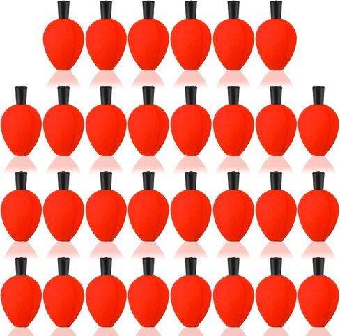 30 Pcs Trout Float Foam Teardrop Strike Fishing Bobbers Fishing Floats Fly Fishing Strike Indicators for Trout Offshore Saltwater Freshwater in Kuwait