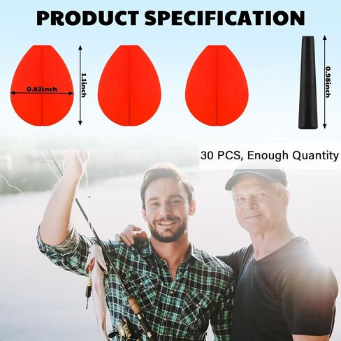 30 Pcs Trout Float Foam Teardrop Strike Fishing Bobbers Fishing Floats Fly Fishing Strike Indicators for Trout Offshore Saltwater Freshwater in Kuwait