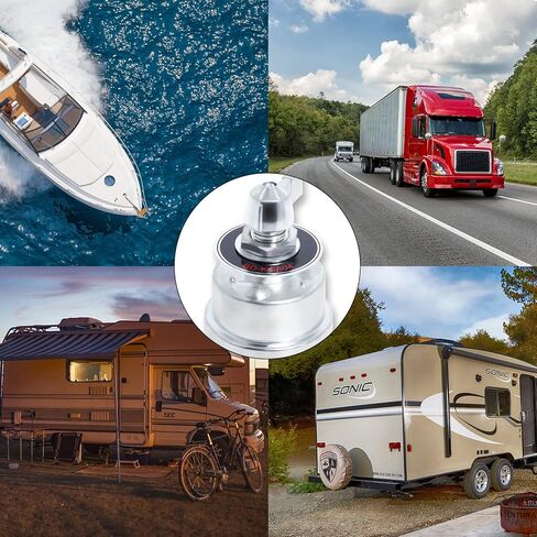 مفتاح فصل البطارية عالي التيار 12 فولت - 48 فولت، مفتاح إيقاف قطع طاقة البطارية 200 أمبير لشاحنة السيارة والمركبات RV والبحرية مع لوحة الوجه in Kuwait