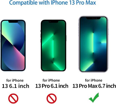 استبدال زجاج الشاشة متوافق مع iPhone 13 Pro Max Series 6.7 بوصة، مجموعة شاشة بديلة مع أدوات إصلاح، لاصق مقاوم للماء (بدون OLED ومحول رقمي يعمل باللمس) in Saudi Arabia