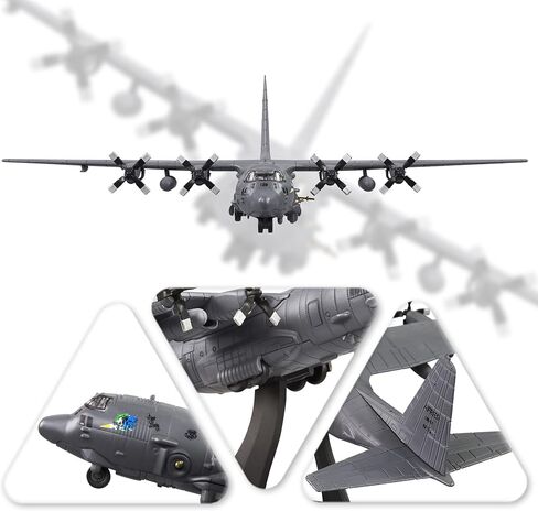 1/200 AC130 Fighter Plane Model Metal Aircraft Model Military Airplane Model Diecast Plane Model for Collection or Gift in Kuwait