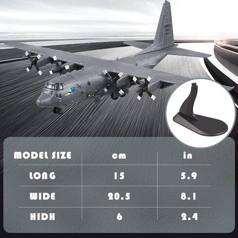 1/200 AC130 Fighter Plane Model Metal Aircraft Model Military Airplane Model Diecast Plane Model for Collection or Gift in Kuwait