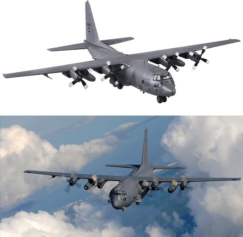 1/200 AC130 Fighter Plane Model Metal Aircraft Model Military Airplane Model Diecast Plane Model for Collection or Gift in Kuwait