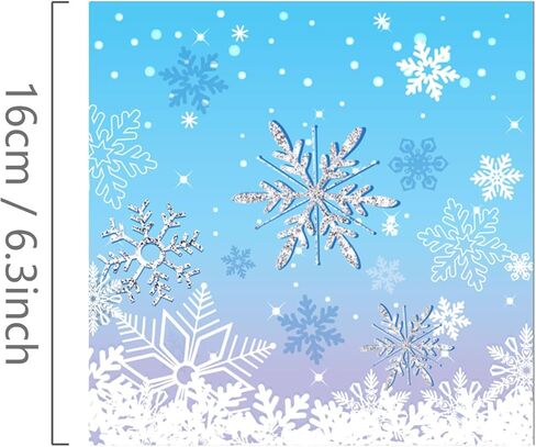 Winter Wonderland Decorations,Snowflake Party Decorations,Winter Wonderland Napkins(40pcs) in Saudi Arabia