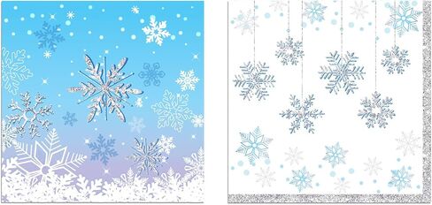 Winter Wonderland Decorations,Snowflake Party Decorations,Winter Wonderland Napkins(40pcs) in Saudi Arabia
