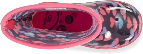 حذاء المطر Stride Rite 360 ​​المضيء للجنسين، طباعة قلب، مقاس 5 in Kuwait