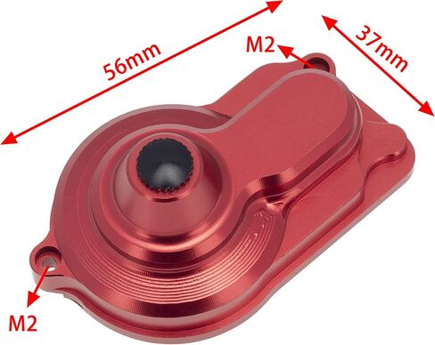 غطاء علبة التروس التفاضلية الخلفية من سبائك الألومنيوم DKKY من DKKY لـ Losi 1/18 Mini-T 2.0 2WD (أسود) in Saudi Arabia