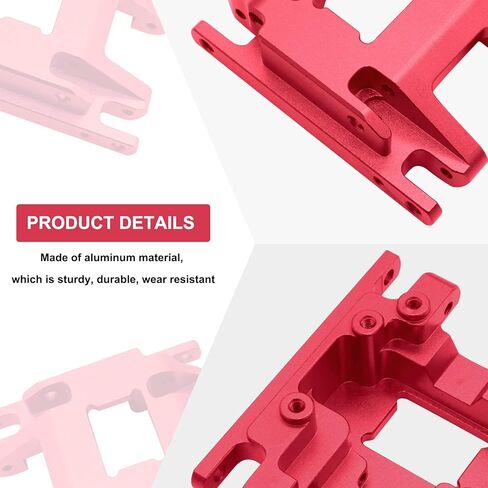 قاعدة علبة التروس من سبائك الألومنيوم من OGRC لأجزاء ترقية 1/18 TRX4M (أحمر) in Kuwait