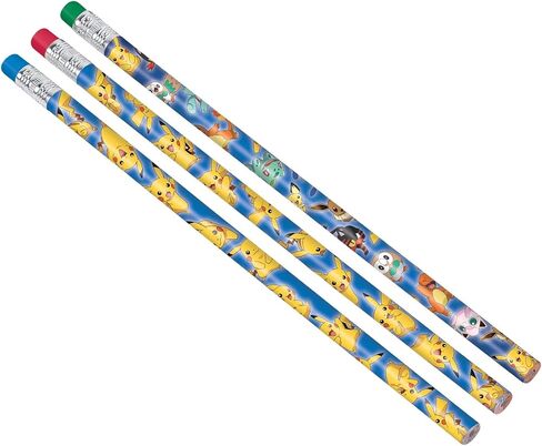 amscan Assorted Pokemon Pencils for Kids- 8 pcs. in Saudi Arabia
