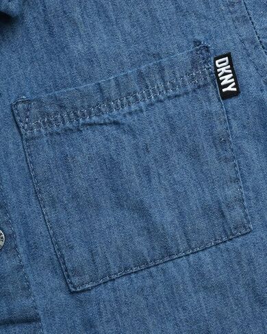 طقم شورت للأولاد من DKNY - تي شيرت وسروال قصير بأزرار سفلية من قطعتين - ملابس صيفية متناسقة لطيفة للأطفال الصغار والأولاد (2T-7) in Saudi Arabia
