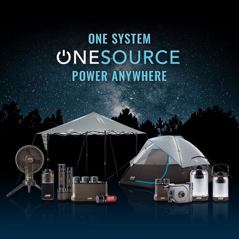Coleman OneSource Rechargeable LED Flashlight, Water-Resistant Flashlight with OneSource Batteries Shines Up to 1000 Lumens, Rechargeable Heavy-Duty Flashlight for Camping, Emergencies, & Home Usage in Saudi Arabia