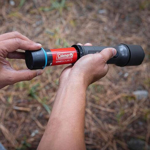 Coleman OneSource Rechargeable LED Flashlight, Water-Resistant Flashlight with OneSource Batteries Shines Up to 1000 Lumens, Rechargeable Heavy-Duty Flashlight for Camping, Emergencies, & Home Usage in Saudi Arabia