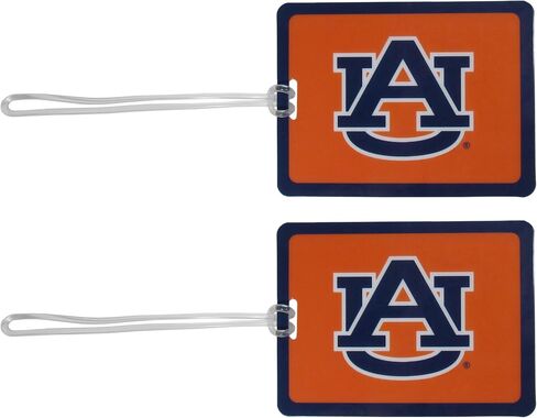 Siskiyou Sports NCAA Auburn Tigers Vinyl Luggage Tag, 2pk One Size, Team Colors in Saudi Arabia