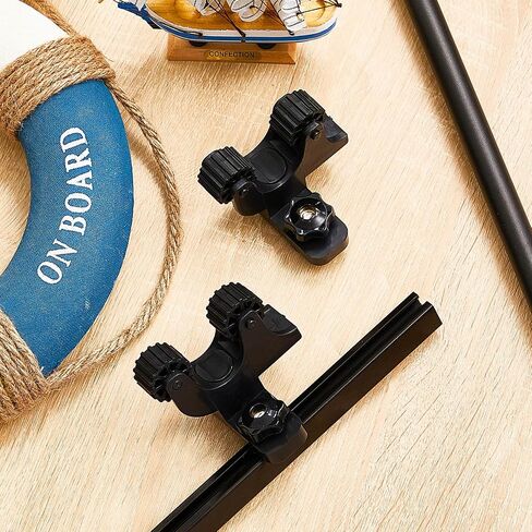 Riakrum Summer Kayak مجداف حامل المسار جبل الملحقات حامل مجذاف الكاياك لمعدات الصيد مجداف سريع الإمساك، أسود (4 قطع) in Saudi Arabia