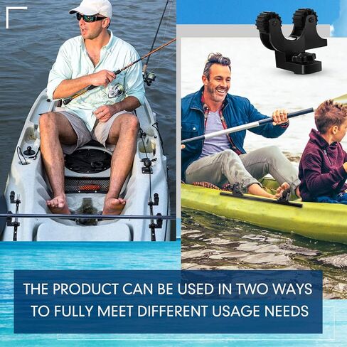 Riakrum Summer Kayak مجداف حامل المسار جبل الملحقات حامل مجذاف الكاياك لمعدات الصيد مجداف سريع الإمساك، أسود (4 قطع) in Saudi Arabia