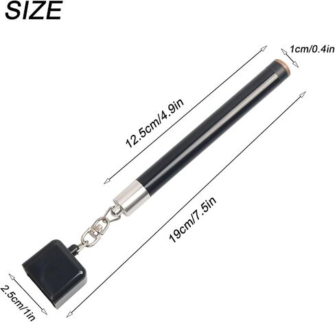 Pool Cue Chalk Holder,2 in 1 Pool Chalk Holder Pocket for Billiards Non-Slip Billiard Cue Tip Tool Pool Table Accessory in Kuwait