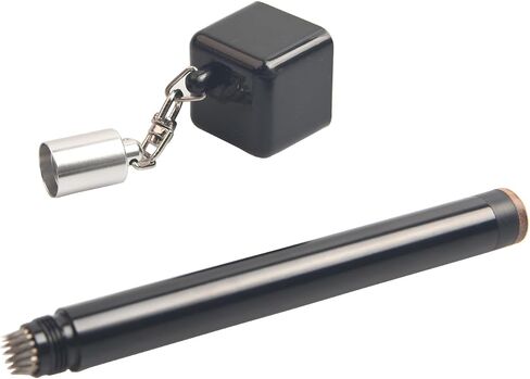 Pool Cue Chalk Holder,2 in 1 Pool Chalk Holder Pocket for Billiards Non-Slip Billiard Cue Tip Tool Pool Table Accessory in Kuwait