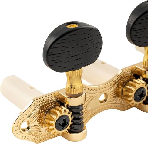 Musiclily Pro 3+3 بيكر ستايل موالف الجيتار الكلاسيكي ضبط أوتاد مفاتيح مجموعة رؤوس آلة الجيتار، النحاس العتيق in Kuwait