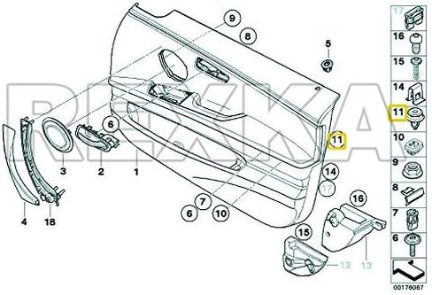 Rexka 30pcs Door Trim Panel Trunk Lid Headliner Retainer Clip Compatible with BMW E46 E90 F30 X5 X3 E60 51-41-8-224-768 51418224768 in Saudi Arabia