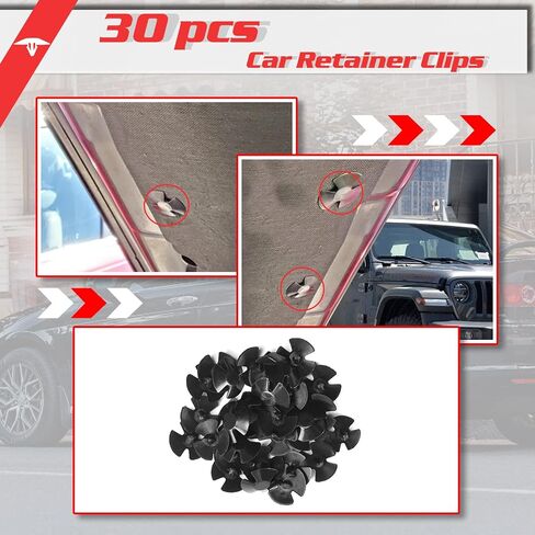 30 قطعة من مثبتات عزل غطاء المحرك من OTUAYAUTO - بديل لكرايسلر وجيب ودودج ورام - استبدال مشبك النايلون OEM 4878883AA LH LHS in Saudi Arabia