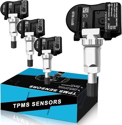 All-New TPMS Tire Pressure Sensors for:-Nissan Altima Maxima 2006 2007 2008 2009 2010 2011 2012 Sentra Xterra Pathfinder for:-Infiniti G37 Q45 QX56 407001AA0B 40700-3AN0A Programmed (4pcs) in Saudi Arabia
