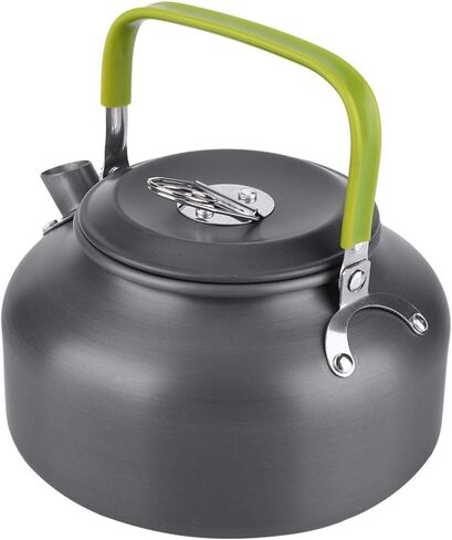 إبريق شاي مقاوم للنزهات، 800 مل من سبائك الألومنيوم خفيف الوزن وعملي في الهواء الطلق، للتخييم والتنزه في المنزل والنزهات in Kuwait