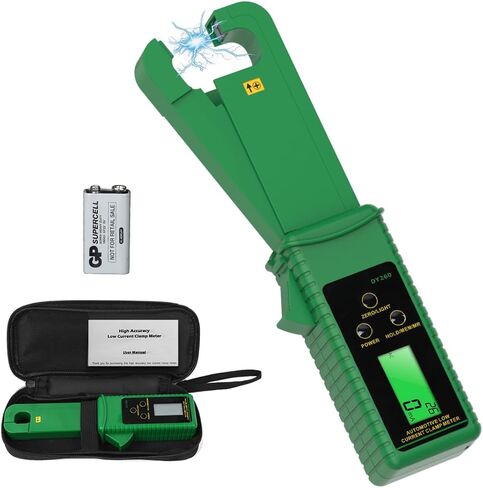 المشبك متر 0mA ~ 60A AC / DC أمبير المشبك متر السيارات تتراوح AC DC الحالي متر التبديل التلقائي AC / DC أمبير متر رقمي المشبك المتعدد مع شاشة LCD بإضاءة خلفية، 99 مجموعات تخزين / عقد البيانات، إيقاف التشغيل التلقائي in Kuwait